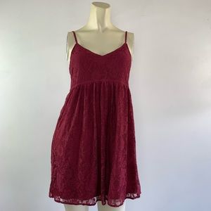 HOLLISTER Maroon Red Lace Dress